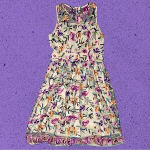 NY & Co Embroidered Dress 💜🌸🧡💚🌼💙♥️